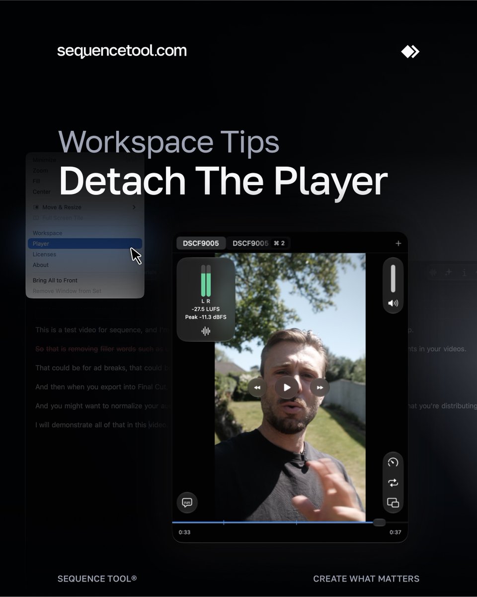 Prefer to work with dual displays? detach the player and bring the window over.

 https://t.co/ltTr7DnDSd